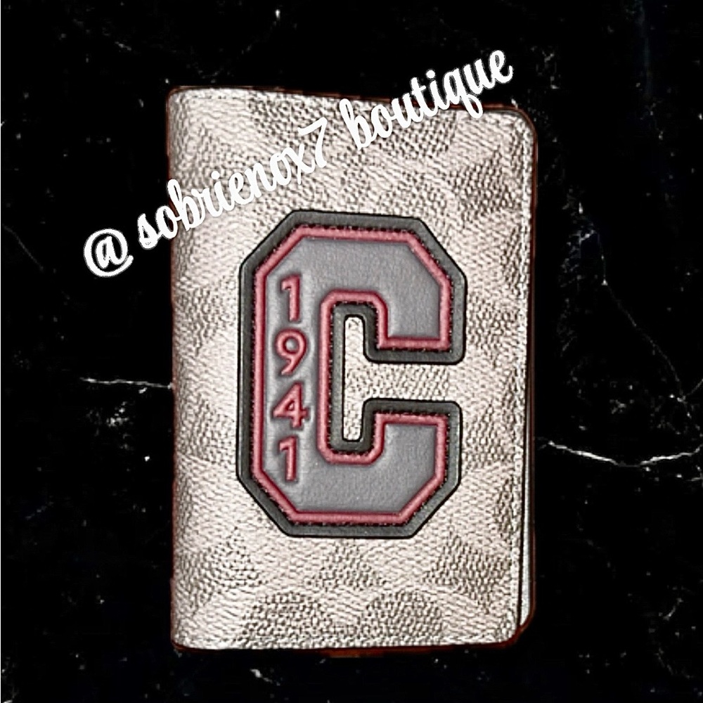 [NWT]Coach Men’s Gray Card Holder